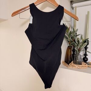 Aritzia Contour Crossed Open Back One-Piece Bodysuit NEW